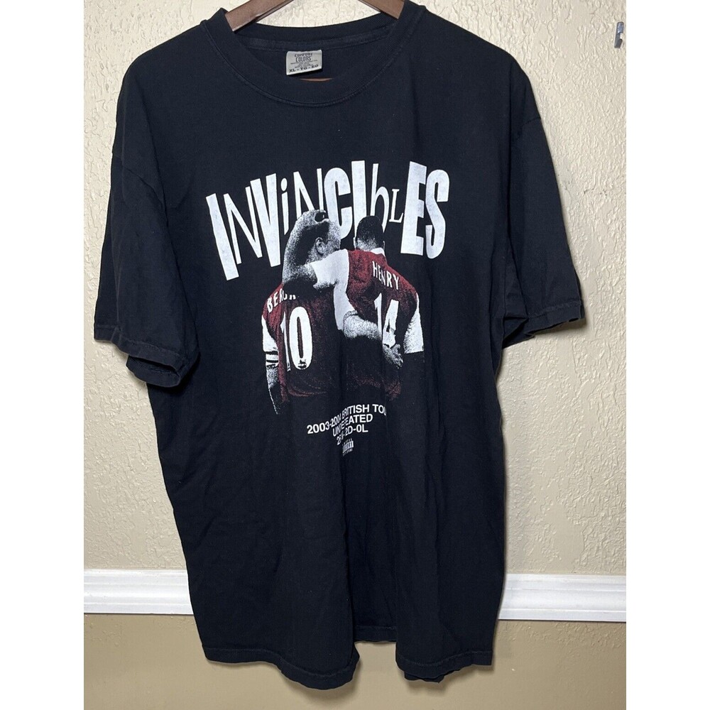 Comfort Colors Invincibles Henry Black T Shirt Football Soccer 2003 British Tour